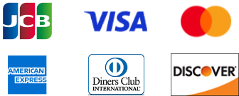 JCB,VISA,mastercard,American Express,Diners Club,DISCOVER